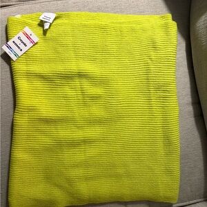 Bright Yellow Knit Scarf